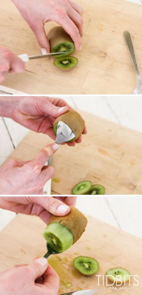 How to peel a kiwi with a spoon