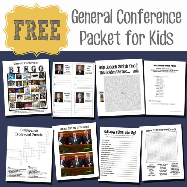 General Conference Activity Ideas #generalconference #lds #mormon 