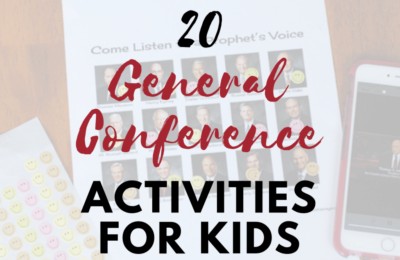 General Conference Activity Ideas #generalconference #lds #mormon
