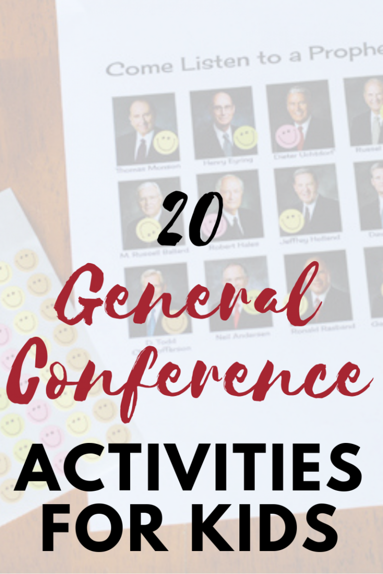 20 General Conference Activities for Toddlers and Youth Or so she says...