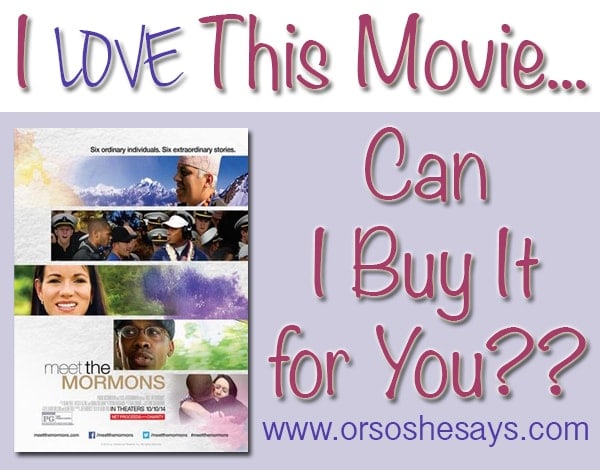 I loved this movie so much, that I want to buy it for YOU!! ~ Or so she says...