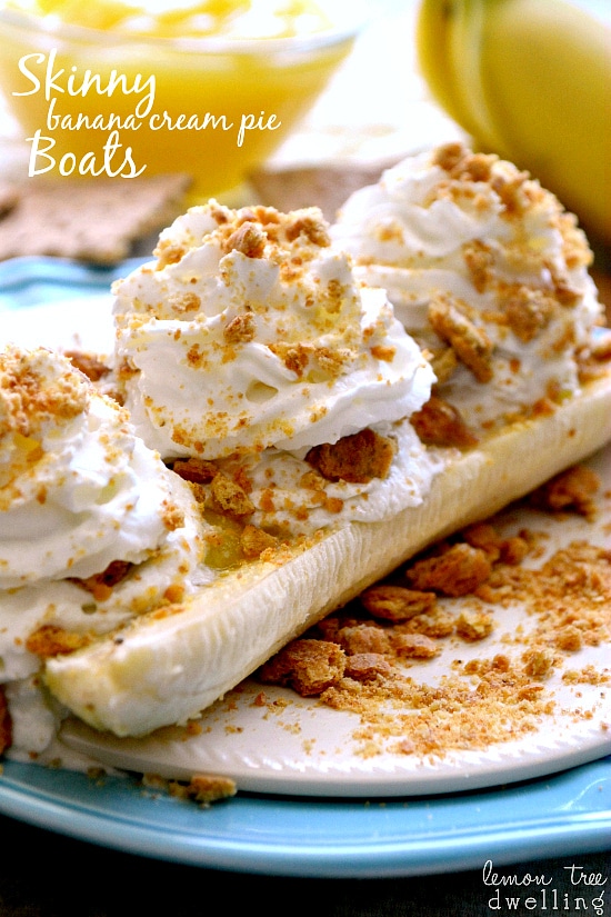 Skinny Banana Cream Pie Boats & 24 Fun Summer Desserts!