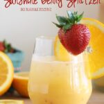 Sunshine berry spritzer - non alcoholic brunch beverage