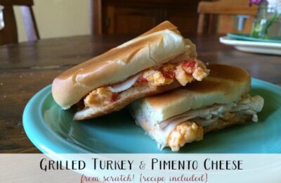 grilled turkey and pimento cheese sandwich