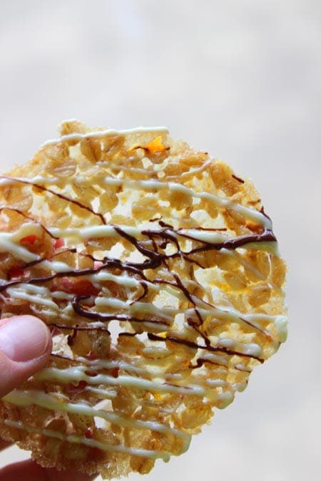 Chocolate Drizzled Orange Oatmeal Lace Cookies - almost too pretty to eat!