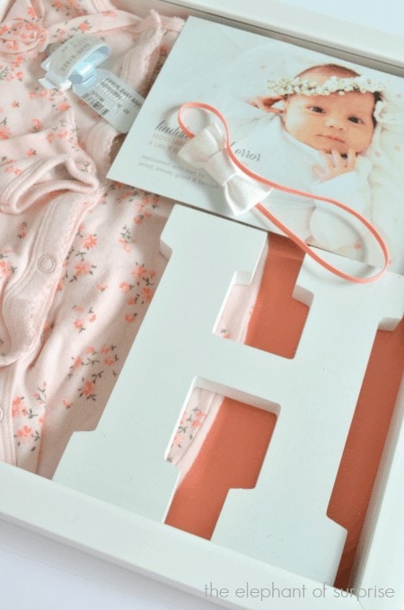 baby keepsake shadow box