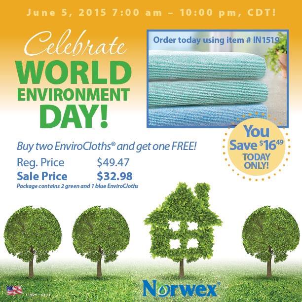 Buy 2 EnviroCloths, get 1 Free!! TODAY ONLY!!
