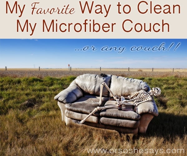Favorite Way to Clean Microfiber Couch with Norwex EnviroCloth