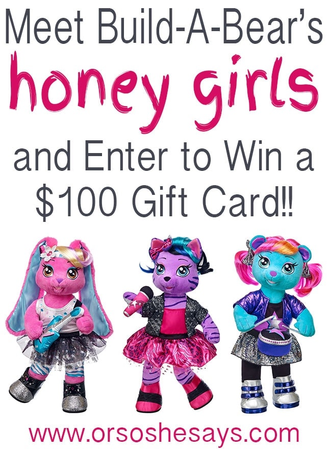 Meet Build-A-Bear's Honey Girls (and enter to win $100 gift card!)