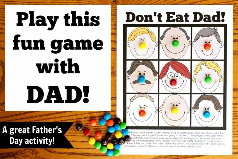 don't eat dad game