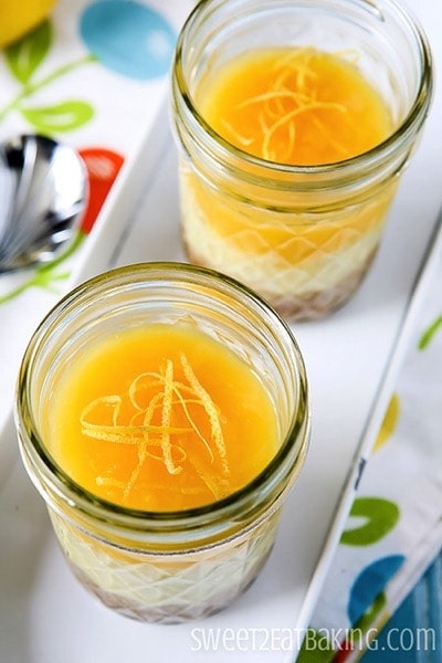 No Bake Lemon Curd Cheesecakes by Sweet2EatBaking.com