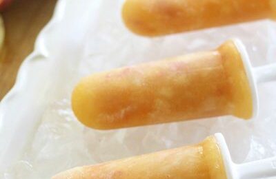 Fresh peaches and pineapple make these tropical peach popsicles sweet, delicious and perfect for those hot summer days.