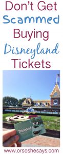 Scammed Disneyland Tickets