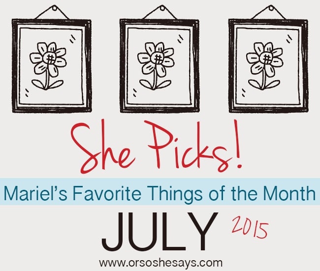 Mariel's top 5 favorite things of the month! 