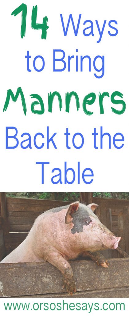 14 Ways to Teach Table Manners to Kids!! 