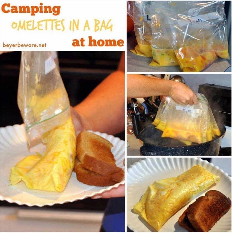 camping omelette