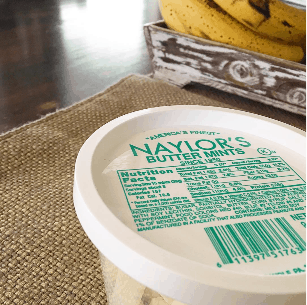 naylors buttermints Or so she says...