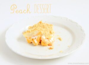 peach dessert