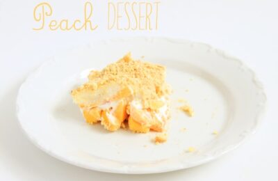 peach dessert