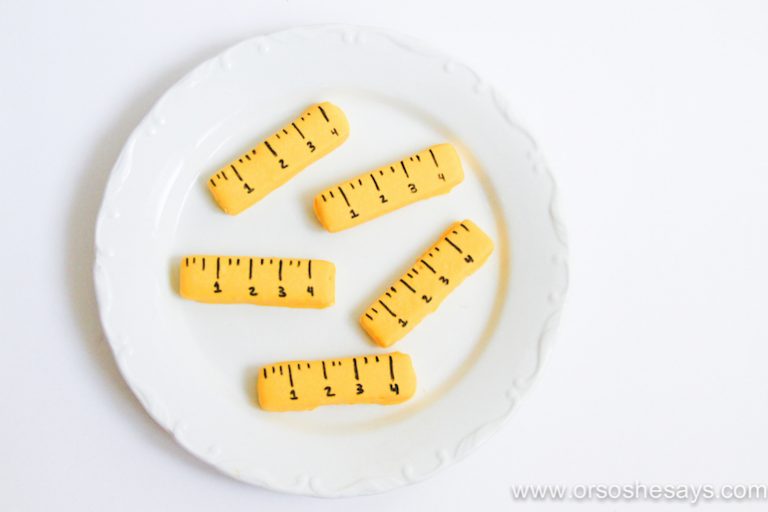 Ruler Cookies and Printable - The Perfect Lunchbox Treat! (she: Sierra)