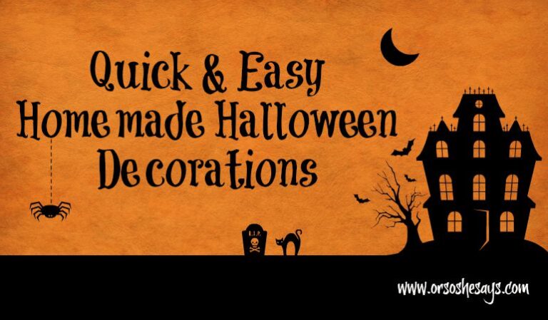 homemade halloween decorations