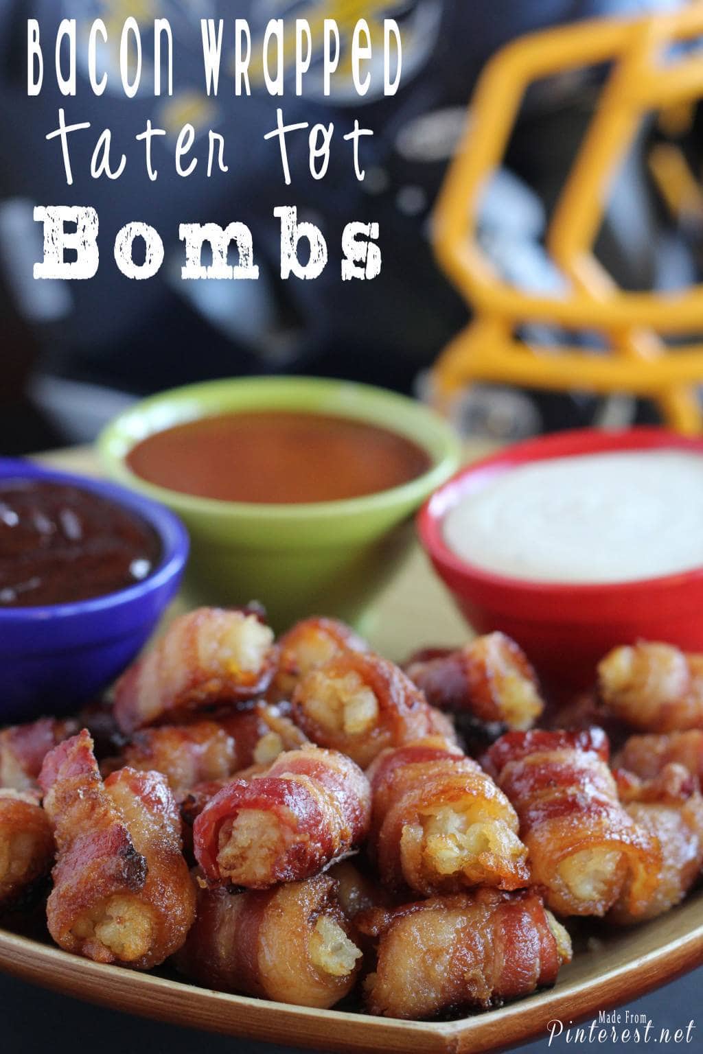 bacon wrapped tator tot bombs