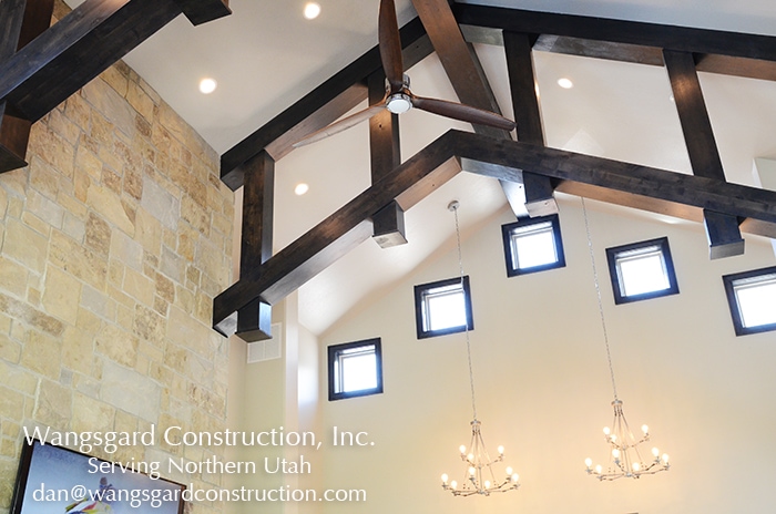 Awesome ceiling! Lots and lots of finish carpentry ideas from Mariel's husband, a Utah finish carpenter!
