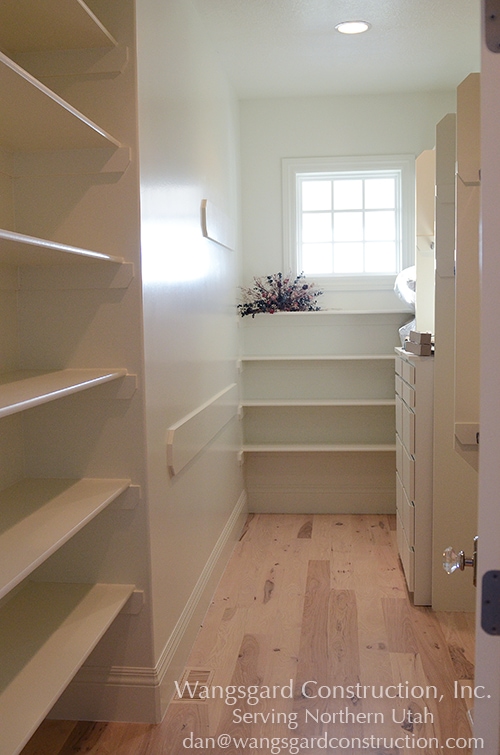 Nice big closet.  Lots and lots of finish carpentry ideas from Mariel's husband, a Utah finish carpenter!