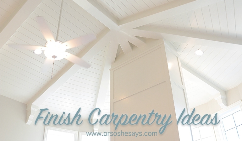 Lots and lots of AMAZING finish carpentry ideas from Mariel's husband, a Utah finish carpenter!