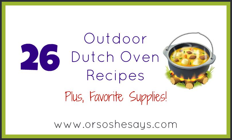 The motherload of dutch oven recipes!