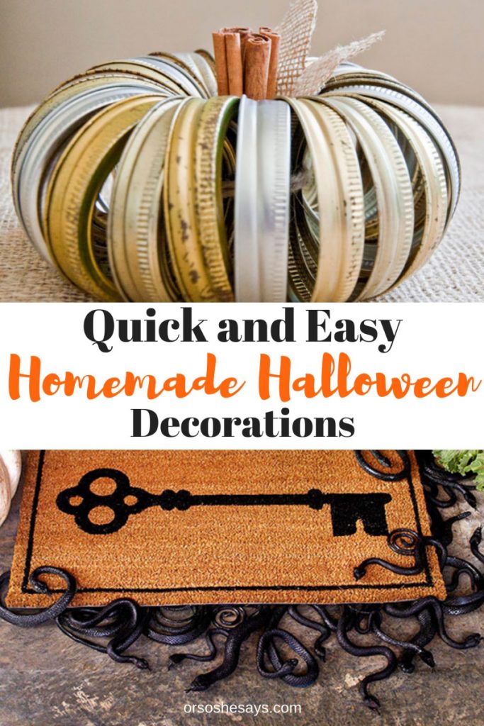 Homemade Halloween Decorations Quick Easy