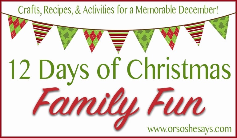 I'm so excited about this fun Christmas family tradition!! 12 Days of Family Christmas Fun ~ Includes printables and super cute ideas! 