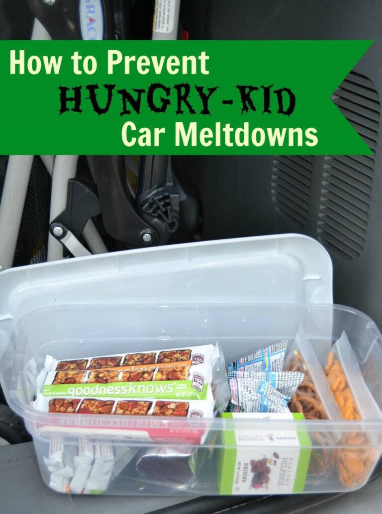 How to Prevent Hungry-Kid Car Meltdowns