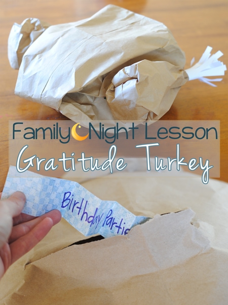 Thanksgiving Family Night Idea - An interactive way to get the kids to focus on their blessings.
