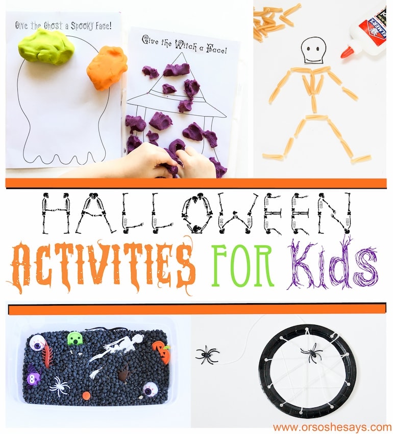 Halloween Activities for Kids - Lots of Sensory Crafts (she: Sierra)