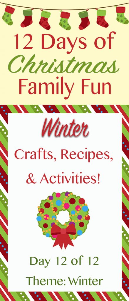 WINTER crafts, recipes, and activities for the family! ~ 12 Days of Christmas Family Fun