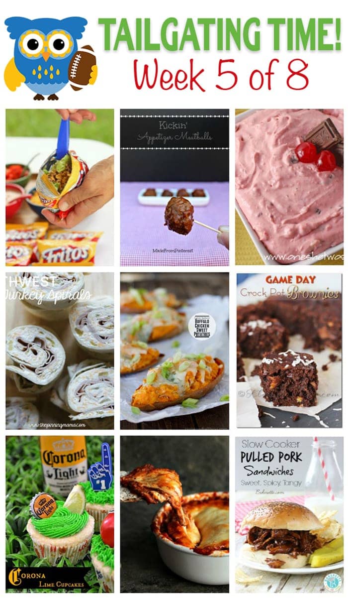Tailgating Food Ideas Week ~ Tailgating Time, Week 5