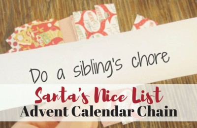 Make sure the kids get on Santa's Nice List by doing something sweet every day of December with this advent calendar! #adventcalendar #christmas #christmaswithkids