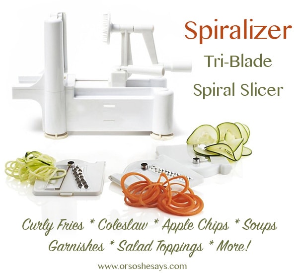 Spiralizer ~ Gift Ideas for Women ~ She Picks! 2015 ~ My favorite gift idea series of the year!!!
