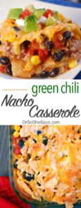 Green Chili Nacho Casserole