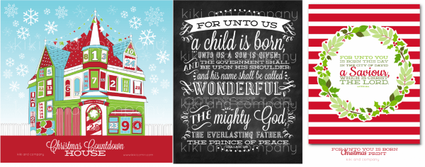 christmas printables at kiki and company