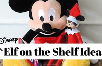 Adelle has put a spin on a popular Christmas tradition and is sharing Elf on the Shelf Disney Style today! Get all her ideas on www.orsoshesays.com. #elfontheshelf #disney #disneyelfontheshelf #elfontheshelfideas #elf #christmas #familytraditions