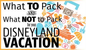 What to Pack and What NOT to Pack for Your Disneyland Vacation