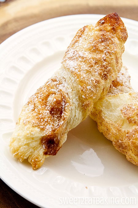 Cinnamon Puff Pastry Rolls by Sweet2EatBaking.com