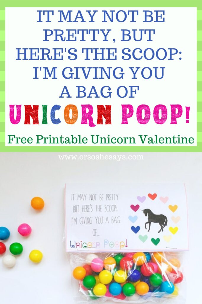 unicorn valentine card