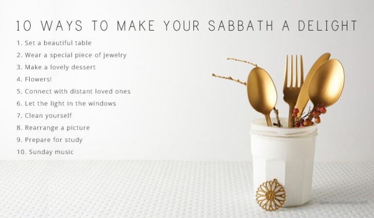 10 Ways to Make Your Sabbath a Delight