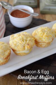 Bacon and Egg Breakfast Muffins