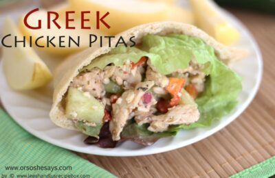 Greek Chicken Pita - Packed Full of Flavor!