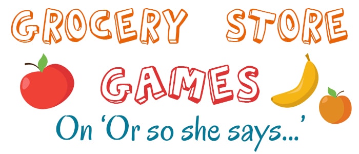 Grocery Store Games on 'Or so she says...'! This is such a fun series and a great way to keep the kiddos happy, and occupied during your grocery shopping trip! www.orsoshesays.com