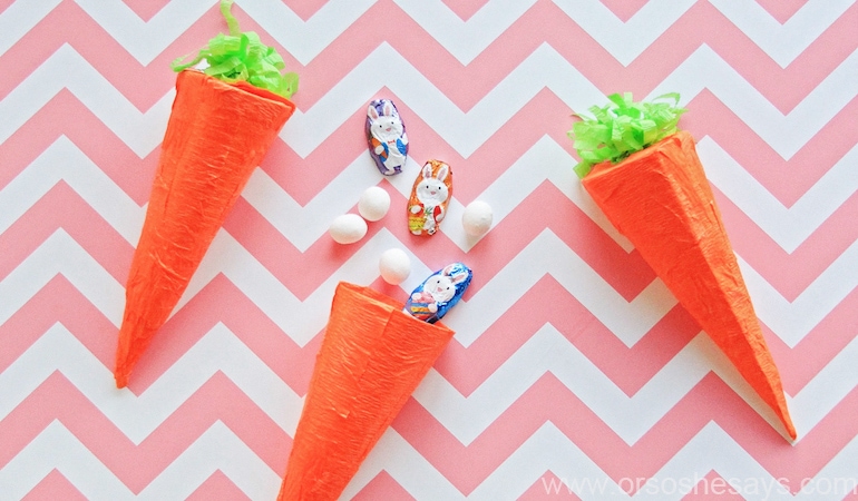 Surprise Carrots - Fill with Treats! www.orsoshesays.com